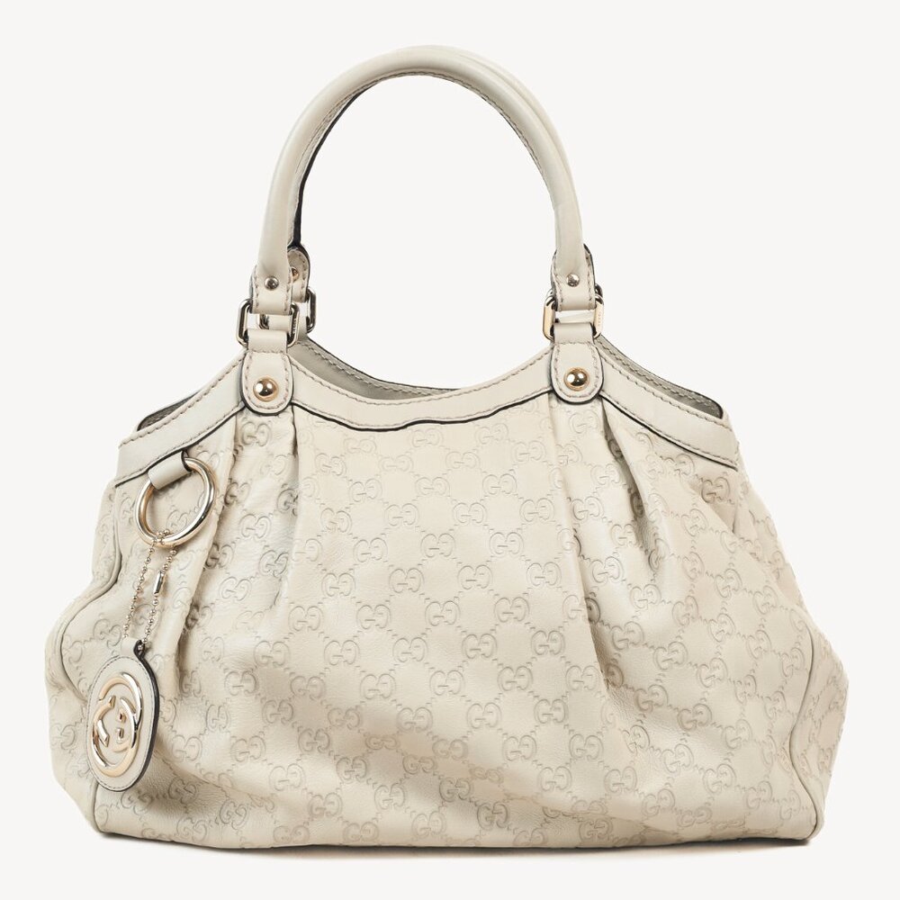 Gucci Sukey Guccissima Beige Leather Tote